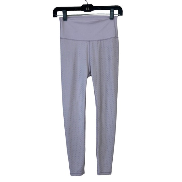 All Fenix Pants - All Fenix Mini Star Print Legging M Twilight Blush 7/8 High Rise Gold Womens